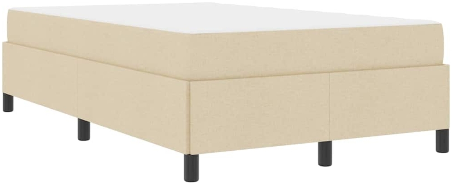 vidaXL Boxspringbett Creme 120x190 cm Stoff 3398848 Bild 1