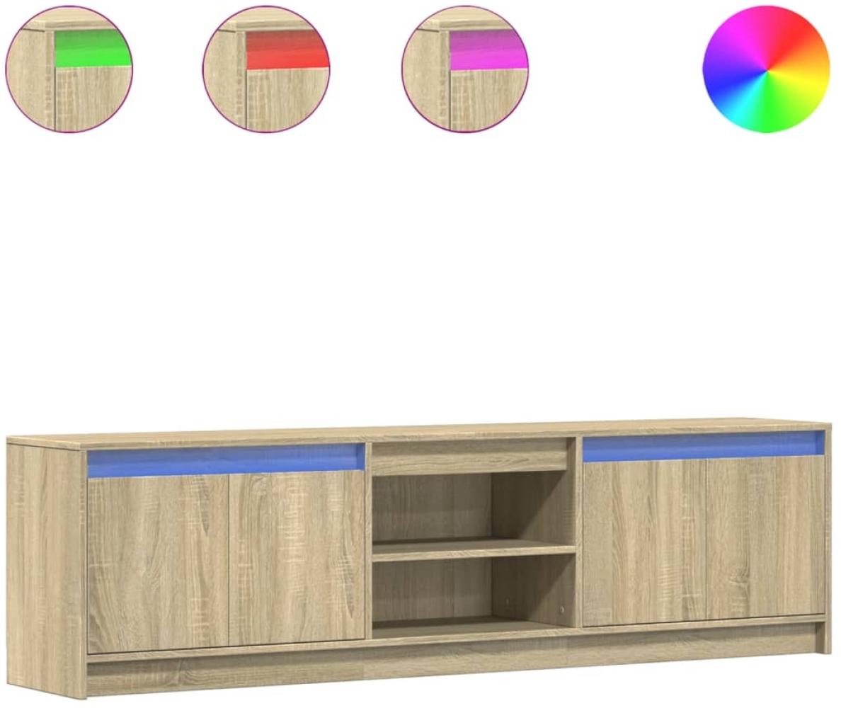 vidaXL TV-Schrank mit LED-Beleuchtung Sonoma-Eiche 180x34x50 cm 3307914 Bild 1