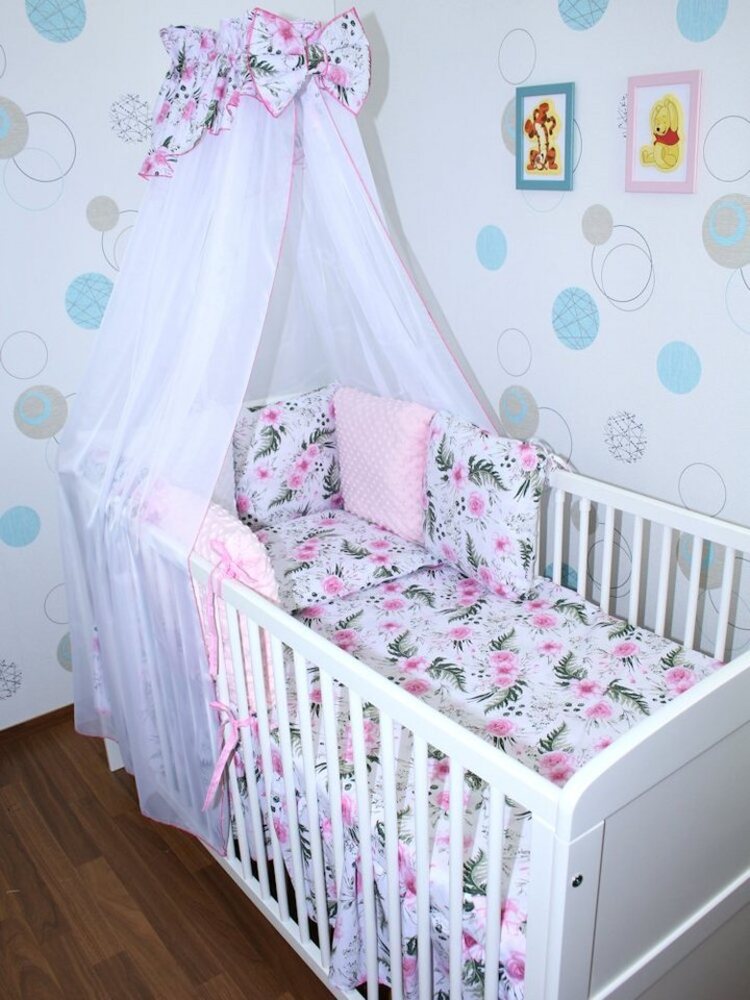 Primawela Babybettwäsche Bettwäsche Bettset MINKY - 6 x Kissen -6t -Nestchen Chiffon Himmel -7 Bild 1