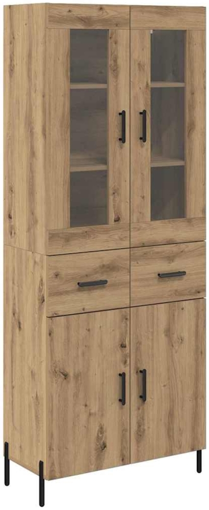 vidaXL Highboard Artisan-Eiche 69,5 x 34 x 180 cm Holzwerkstoff 3415879 Bild 1