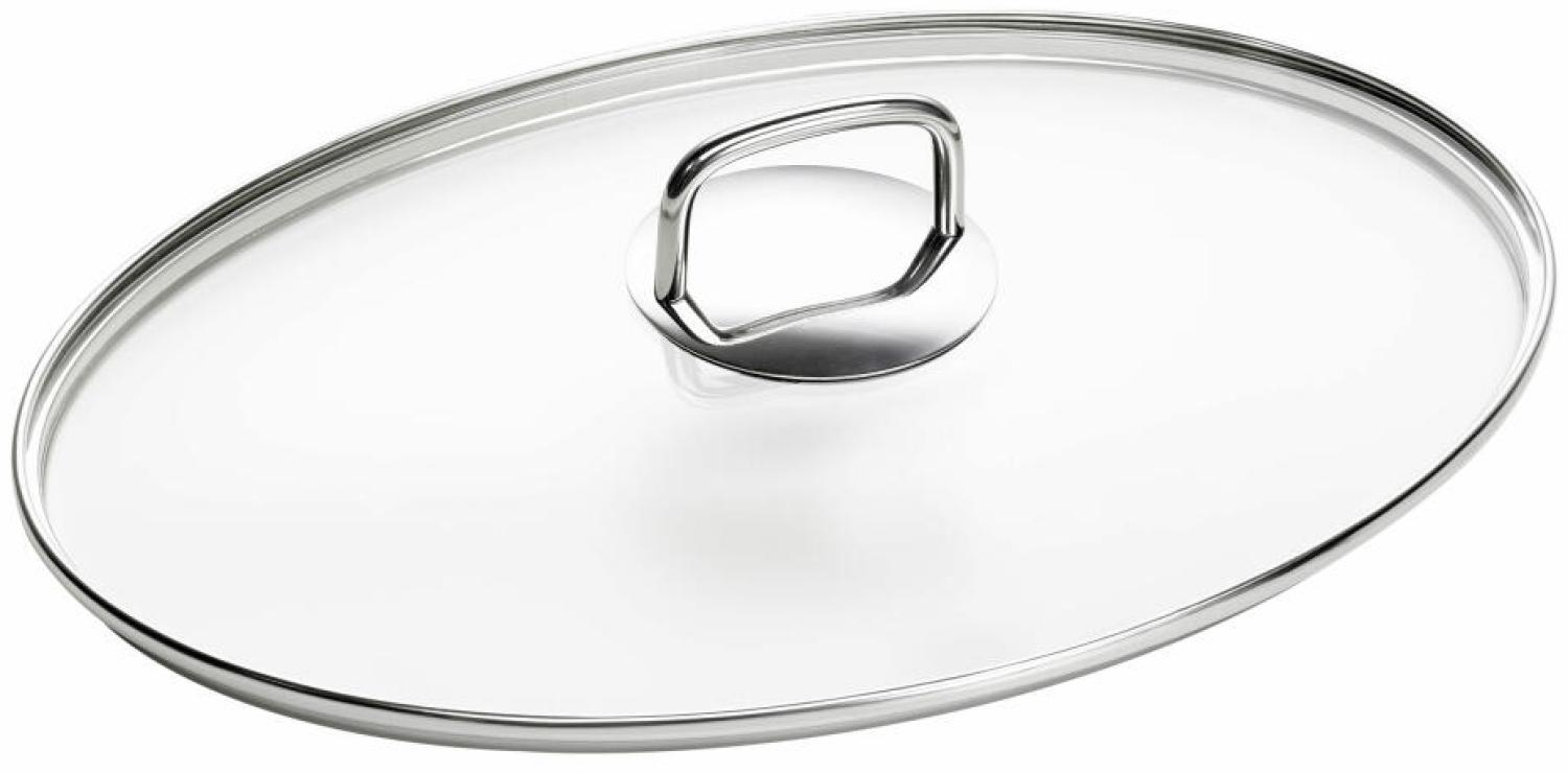 Schulte-Ufer Charisma Glasdeckel für Fischpfanne, Deckel, Oval, Bruchsicher, Hitzebeständig, Glas, 36x24 cm, 1996-34 Bild 1