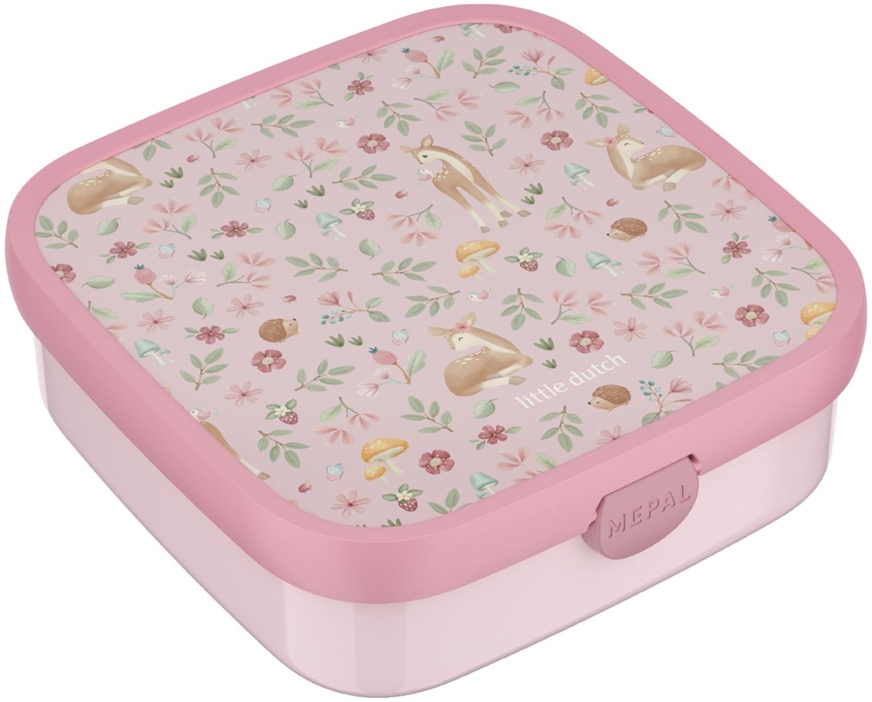 Mepal 'Campus' Brotdose Groß inklusive 2 auslaufsicheren Bento Fächern & Gabel, Kunststoff Fairy Garden, 1250 ml Bild 1