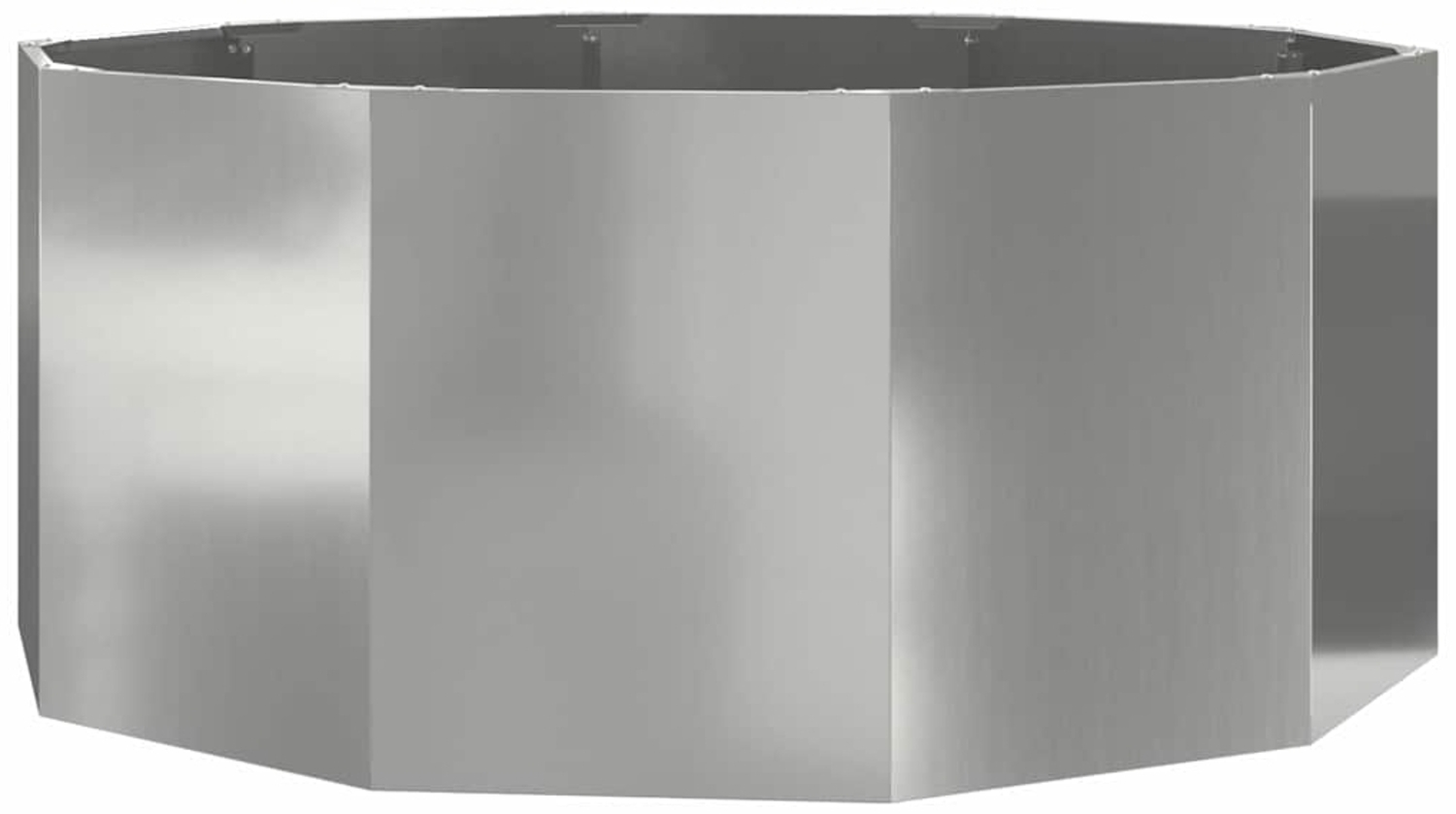 vidaXL Pflanzkübel Silber 120 x 120 x 50 cm Verzinkter Stahl 883750 Bild 1