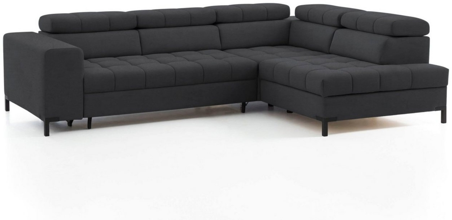 exxpo - sofa fashion Ecksofa Bocco, hochwertige Verarbeitung, toller Sitzkomfort, bequem, L-Form, wahlweise mit Bettfunktion u. Bettkasten, inkl. Kopfteilverstellung Bild 1