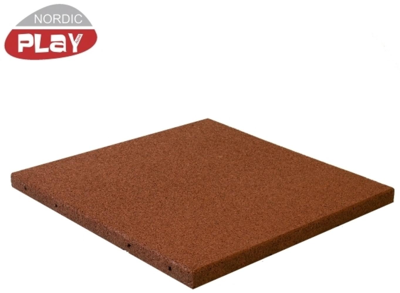 Gummifliese 50x50x3 cm rot NORDIC PLAY Active (810-167) Bild 1