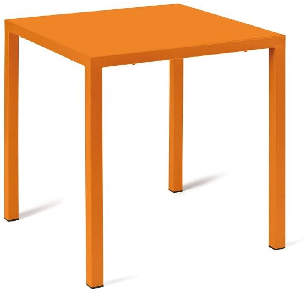 Gartentisch Quatris 70x70x75 cm orange Bild 1