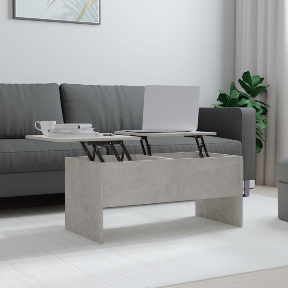 vidaXL Couchtisch Betongrau 102x50,5x46,5 cm Holzwerkstoff 809723 Bild 1