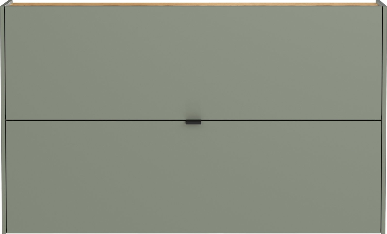 Hängeschuhschrank >GW-AMECA< Schuhkipper, Taupegrün/Navarra-Eiche-Dekor - 140x83x18cm (BxHxT) Bild 1