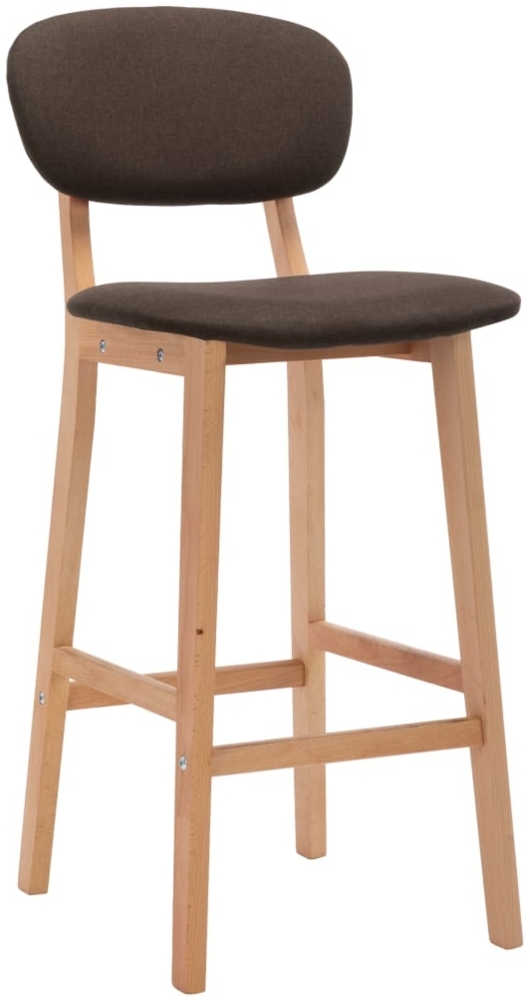 vidaXL Barhocker 2 Stk. Braun Stoff [289370] Bild 1