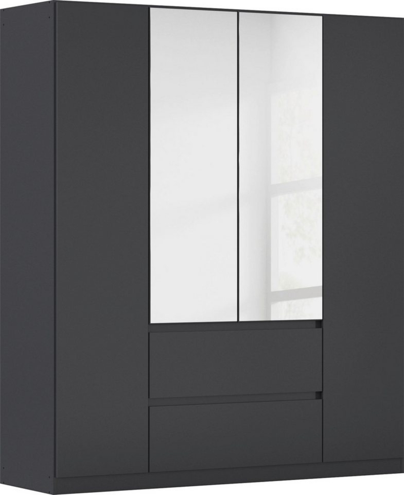 rauch Drehtürenschrank Kleiderschrank Schrank mit Spiegel Garderobe Garderobenschrank MAINZ grifflose Front mit Spiegel, Außentüren mit Push-to-Open Funktion Bild 1