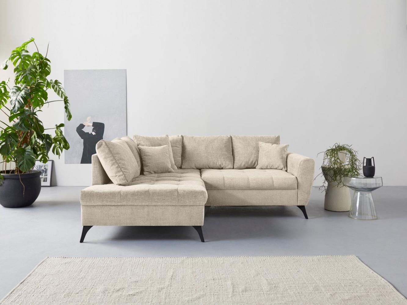 INOSIGN Ecksofa Lörby L-Form, Belastbarkeit bis 140kg pro Sitzplatz, auch mit Aqua clean-Bezug Bild 1