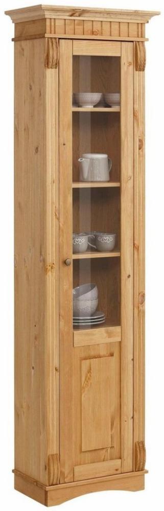 Home affaire Vitrine Teresa mit 1 Glastür, Höhe 193 cm, aus massiver Kiefer, FSC® Bild 1