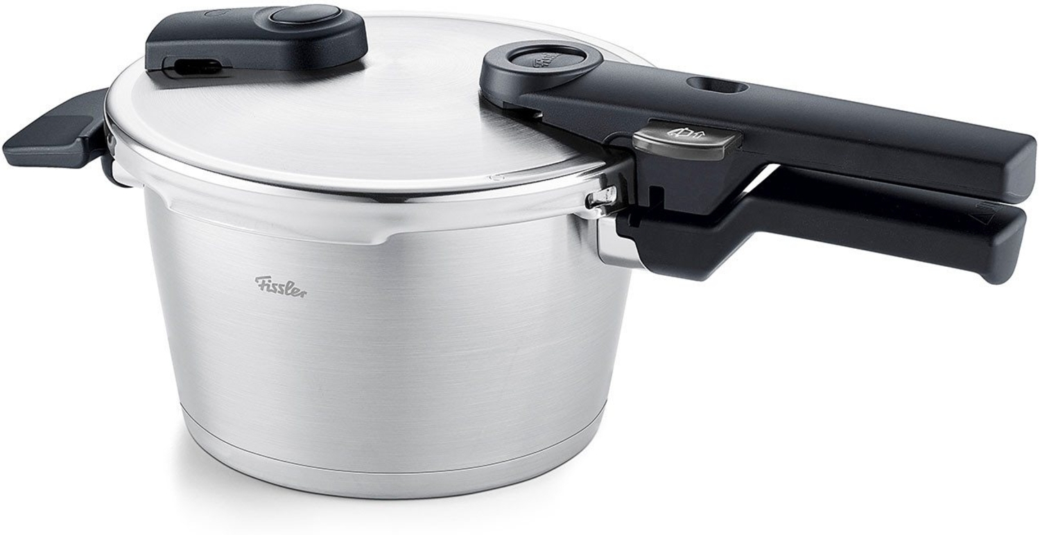 Fissler Schnellkochtopf Vitaquick® Premium, Edelstahl 18/10 (2-tlg, 1 Schnellkochtopf 10 L, 1 Metalldeckel, 1 Dünsteinsatz), Made in Germany Bild 1