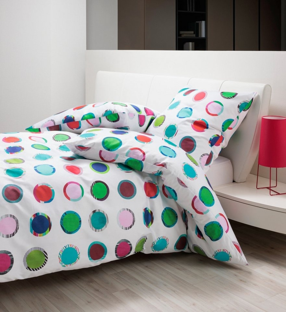 Janine Mako-Satin Bettwäsche 135x200,80x80 2 teilig Modern Art S 42146-09-500 multicolor Bild 1