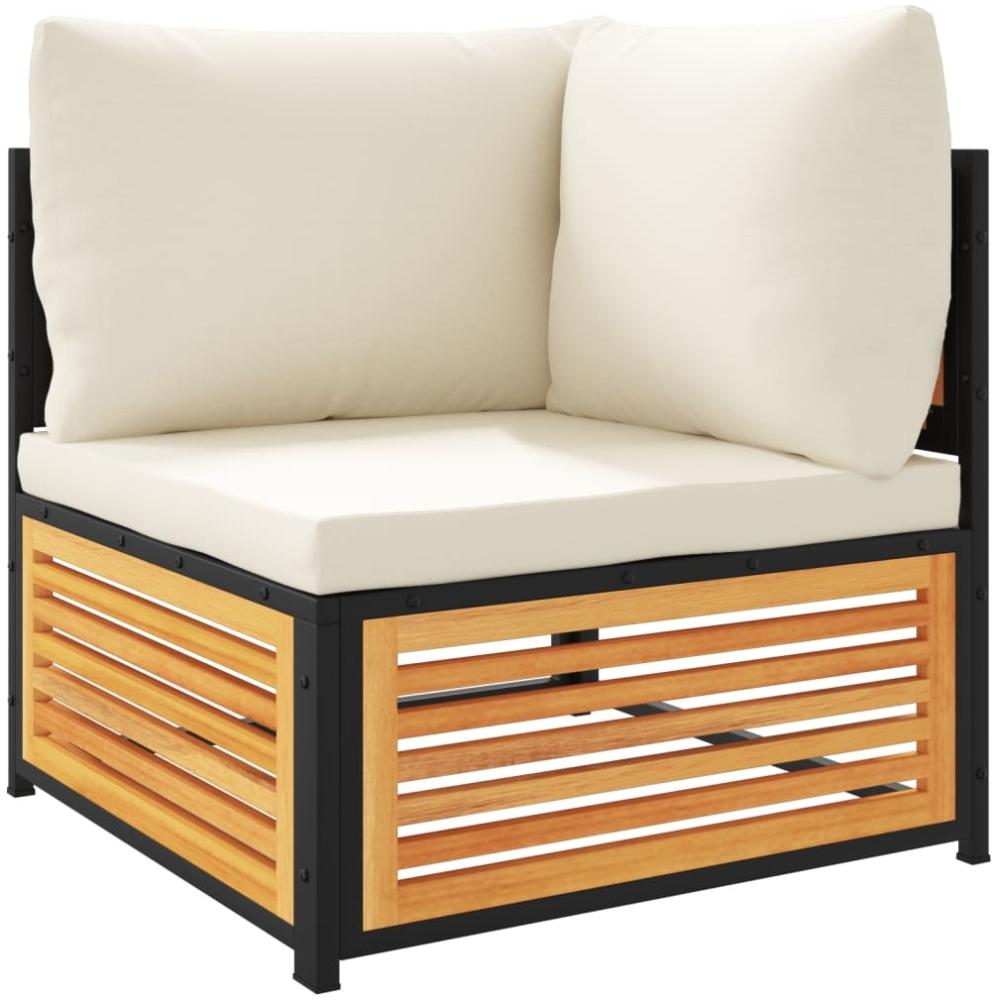 vidaXL Garten-Ecksofa mit Kissen Massivholz Akazie 367645 Bild 1