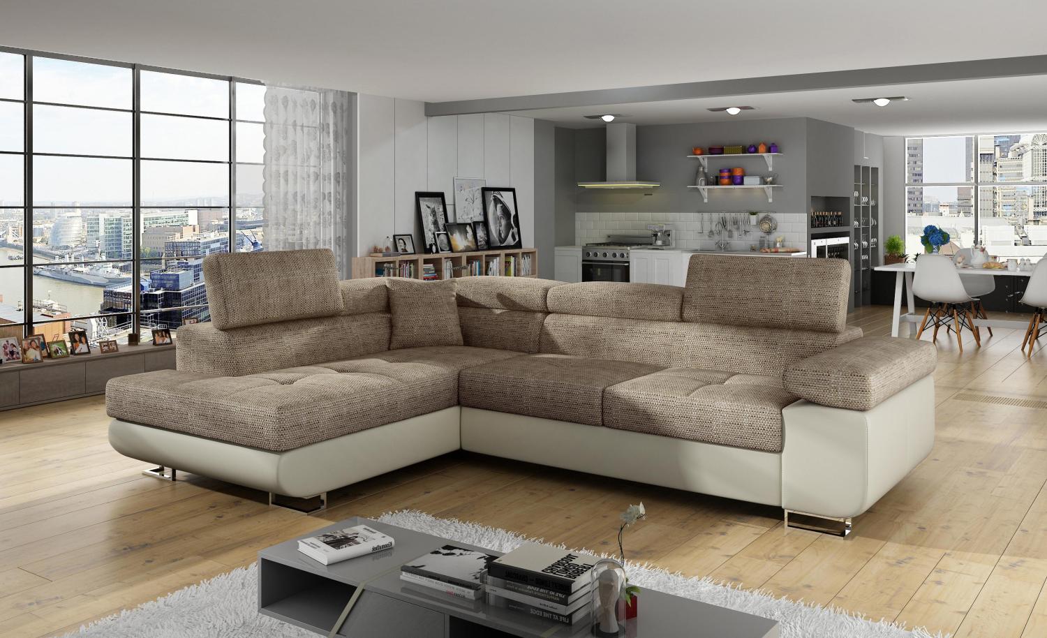 Wohnideebilder Anton Beige Ecksofas & Eckcouches An_16 Bild 1