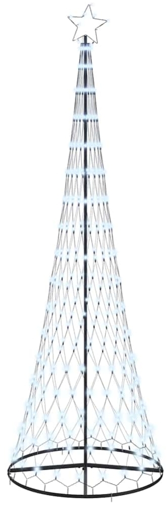 vidaXL LED-Weihnachtsbaum Kaltweiß 100,5 x 100,5 x 302,5 cm Metall 42018788 Bild 1