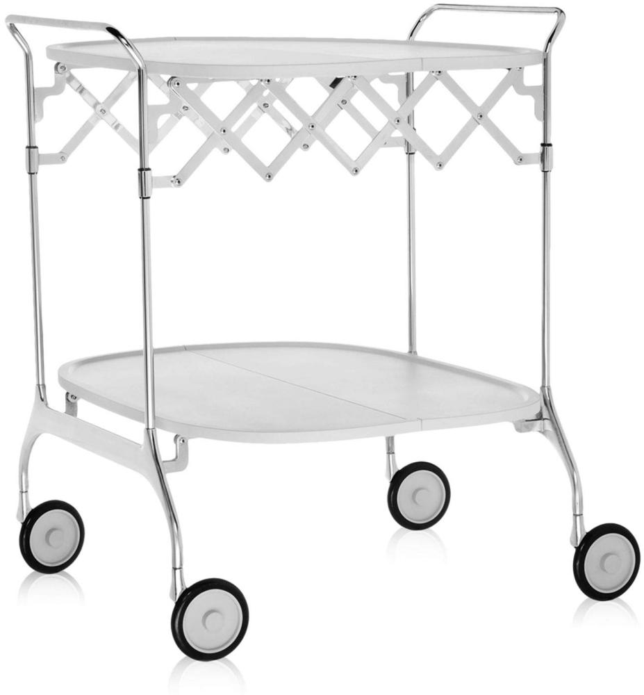 Kartell Gastone Rollwagen, Kunststoff, Weiß, 62 x 70 x 68 cm Bild 1