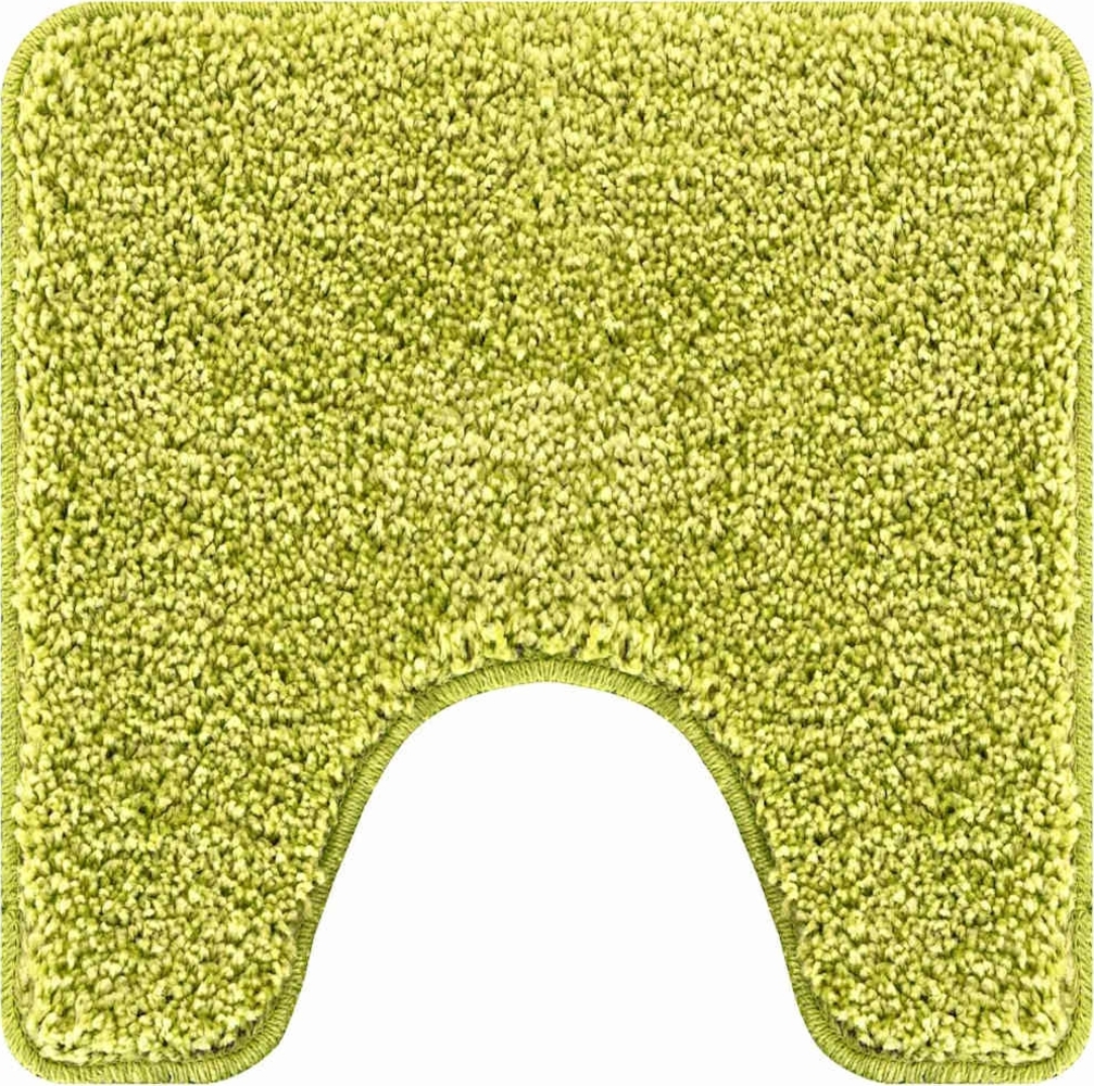 vidaXL Rutschfeste Badematte mit Toilettenausschnitt Grün 50 x 50 cm 4019819 Bild 1