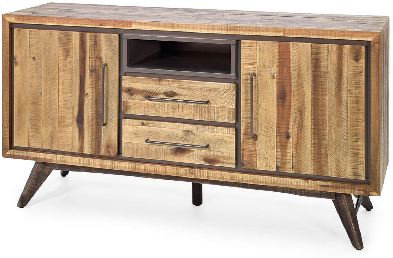 Sideboard Tati 150cm Akazie Massiv Braun Vintage Bild 1