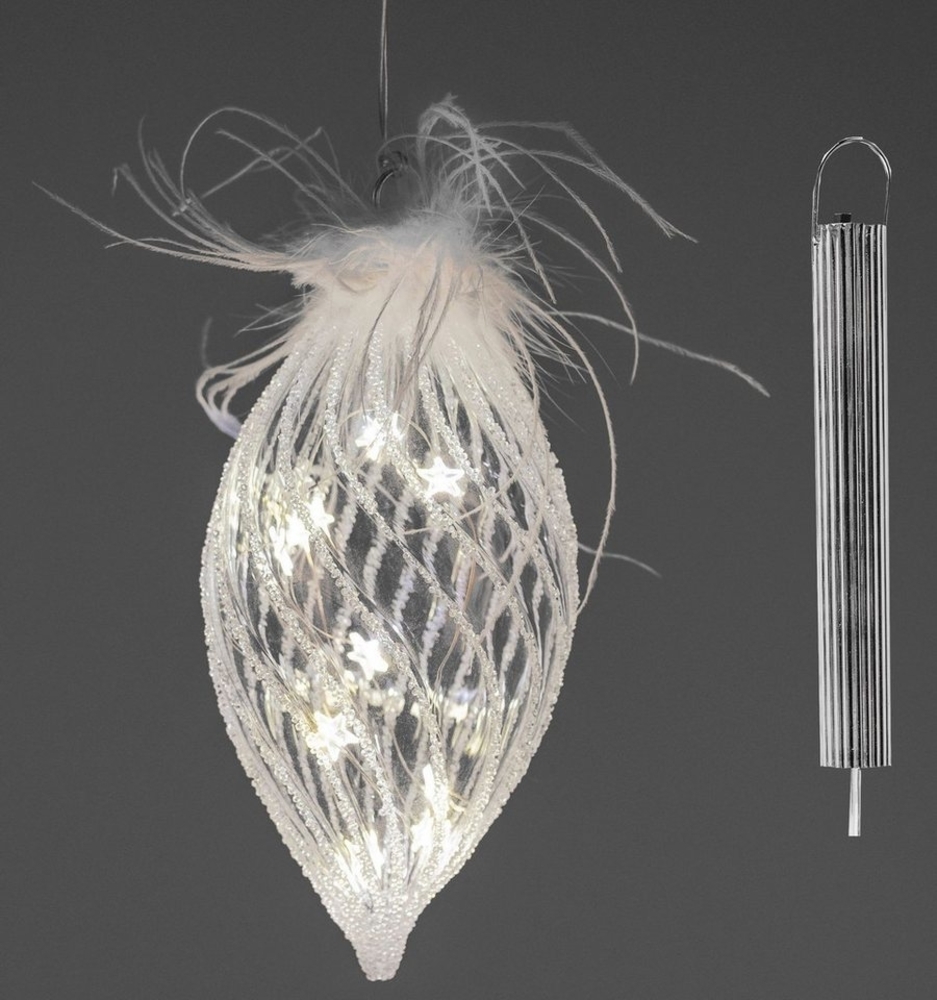 formano LED Dekolicht Weihnachtsdeko LED Tropfen 20cm Hänger Lichtdekor Weihnachten Tropfen, LED fest integriert Bild 1