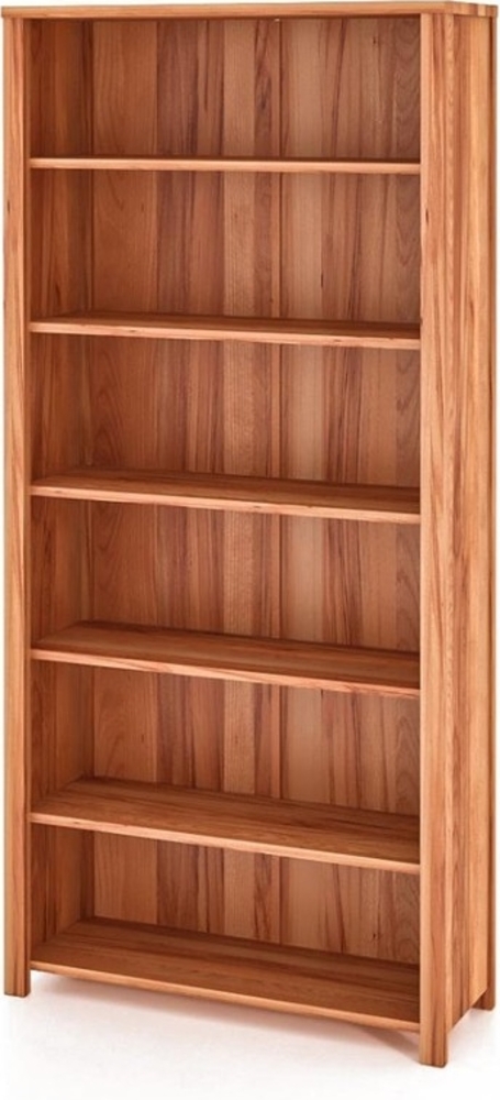 Bücherregal Tinci aus Kernbuche massiv 100x36x212 mit 6 Fächern und Holzbeinen Bild 1