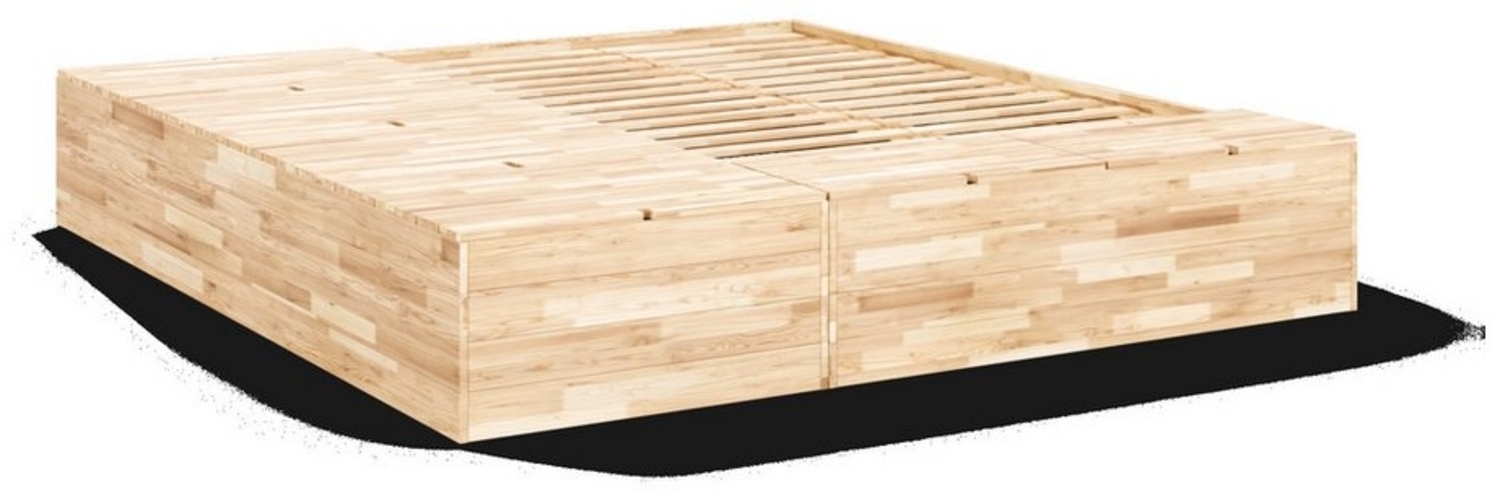 Karup Design Bettgestell Basement Bed, Stauraumbett, Bett optional mit oder ohne Sitzbank, Bett mit integriertem Stauraum, inkl Lattenrost, FSC®zertifiert Bild 1