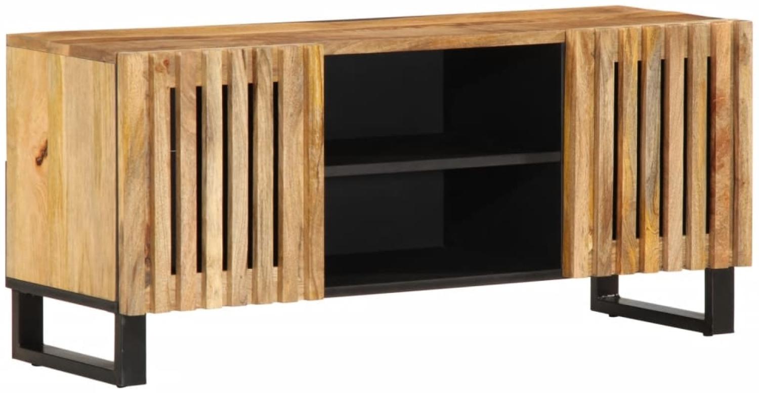 vidaXL TV-Schrank 105x34x46 cm Raues Massives Mangoholz 377436 Bild 1