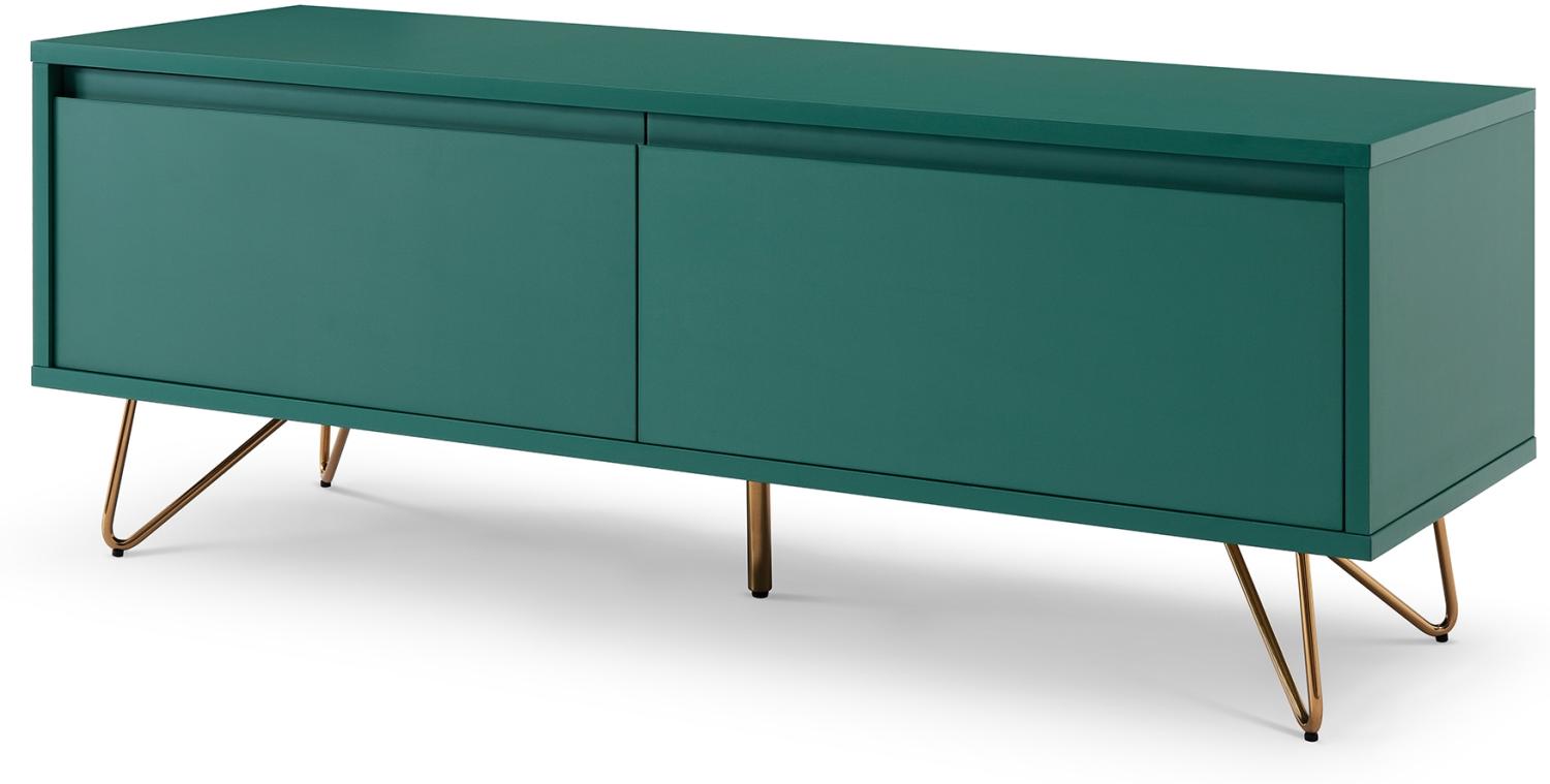 Lowboard Schublade Klappfach matt Sideboard Kommode Fernsehschrank TV Schrank Bild 1