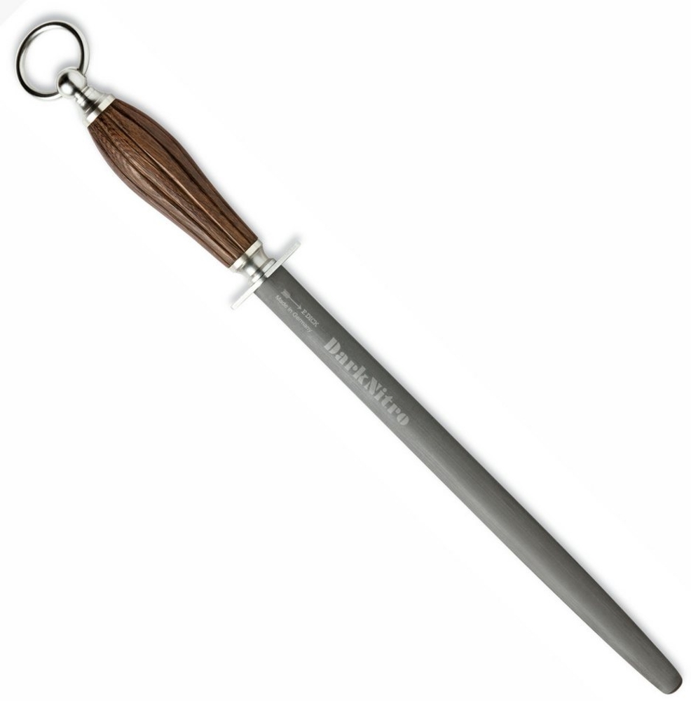 F. DICK Ausbeinmesser F. DICK Wetzstab DarkNitro Wetzstahl 30cm Messerschärfer oval - Bild 1