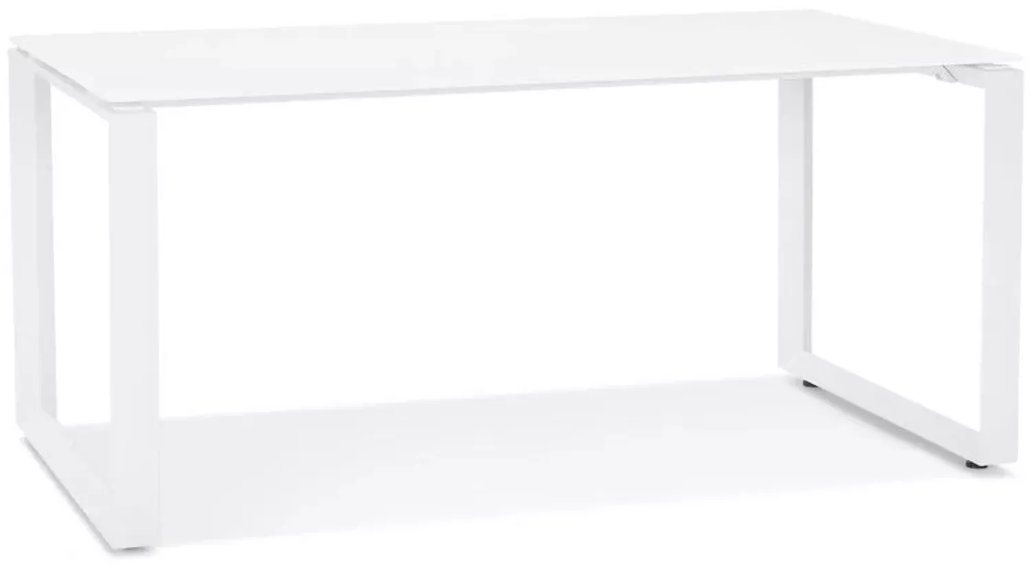 Kokoon Design Schreibtisch Abak Glas Weiß 160 cm Bild 1