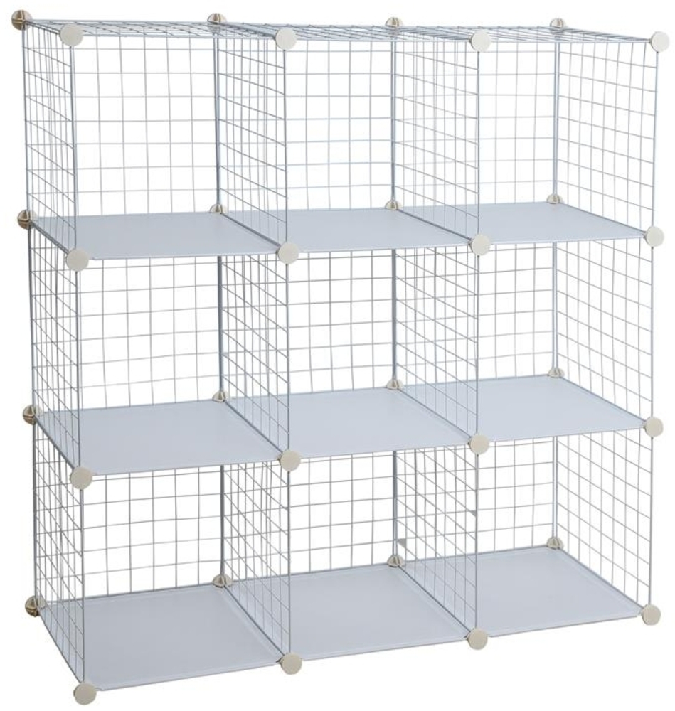 Regalsystem Gitter 9 Fächer o. Türen RES-Gitter-9F Bild 1