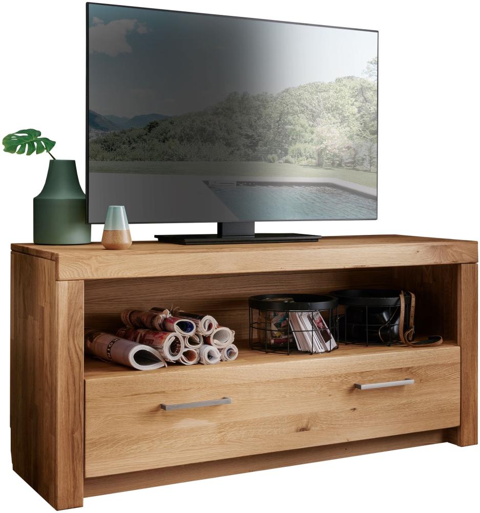 TV-Board >WZ-0169< (BxHxT: 117,7x56x40 cm) in natur geölt - 117,7x56x40 (BxHxT) Bild 1