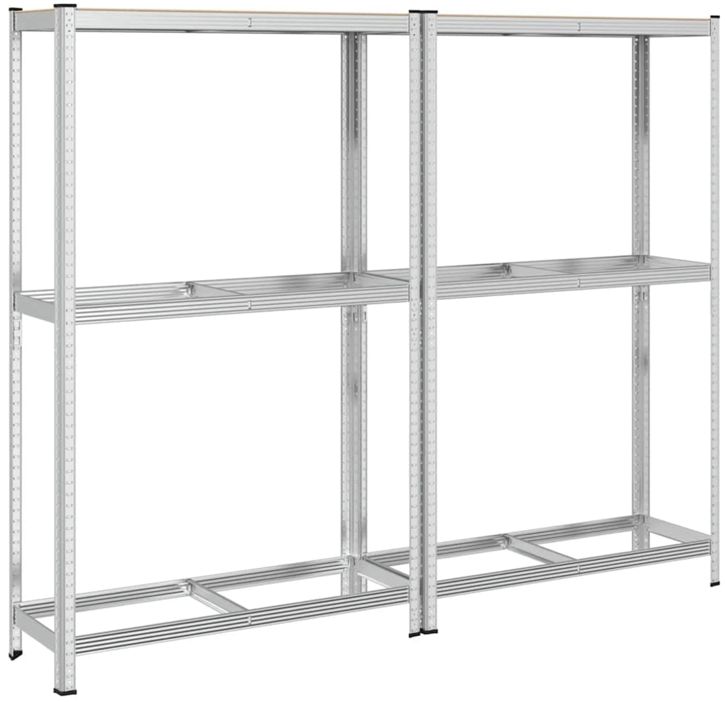 vidaXL Reifenregale 2 Böden 2 Stk. 110x40x180 cm Stahl & Holzwerkstoff 4016969 Bild 1