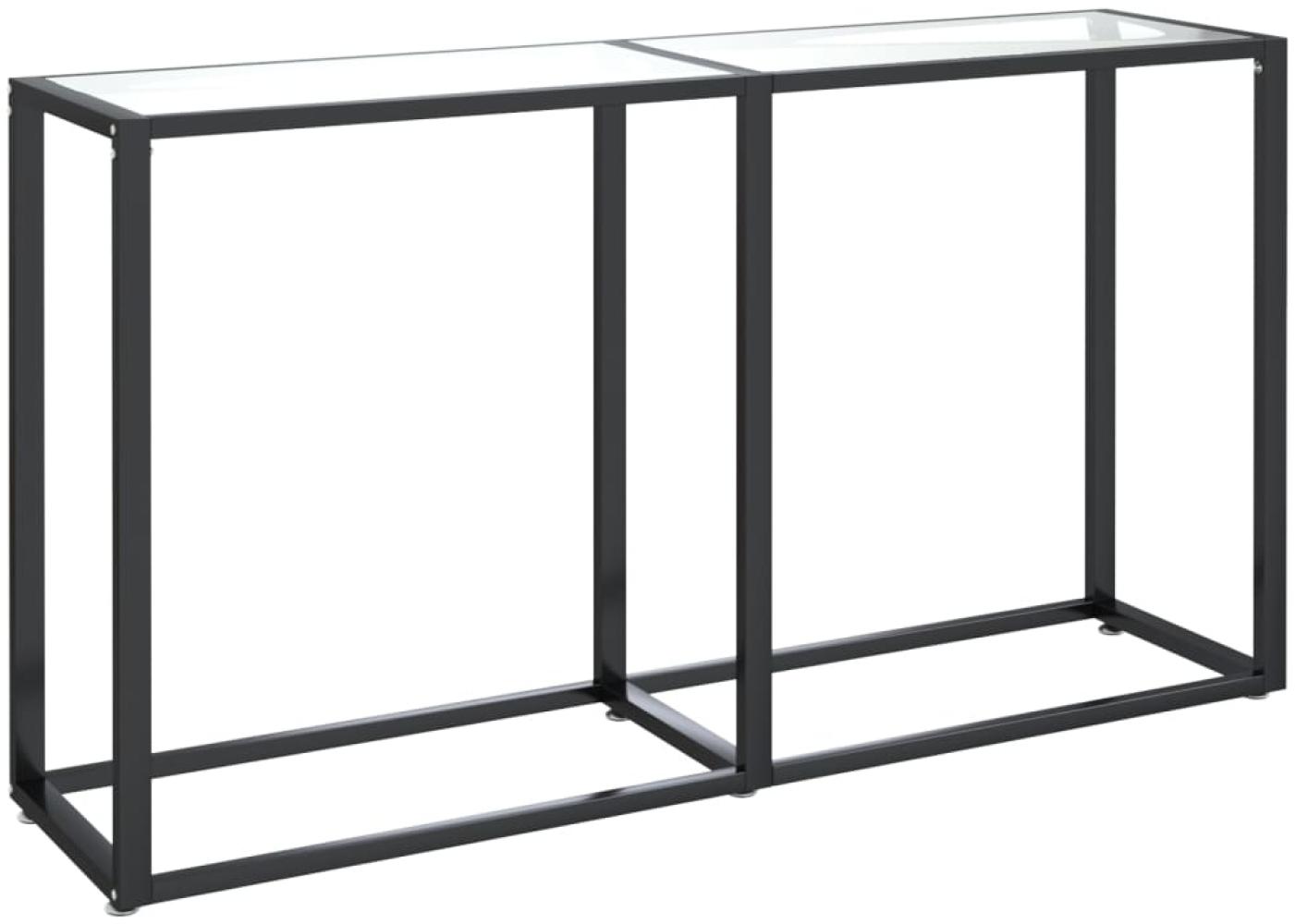 vidaXL Konsolentisch Transparent 140x35x75,5 cm Hartglas 331674 Bild 1