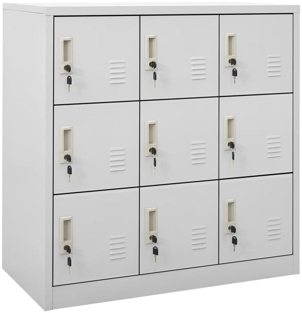 vidaXL Schließfachschränke 5 Stk. Hellgrau 90x45x92,5 cm Stahl 3095243 Bild 1