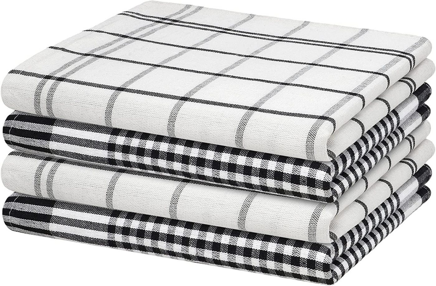 Hometex Premium Textiles Geschirrtuch 4er Set Geschirrtücher Grubentücher, Aus 100% Baumwolle, 50 x 70 cm, Extra saugfähig und schnell trocknend Bild 1
