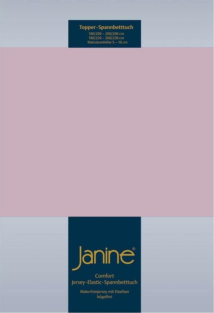 Janine Topper Comfort Jersey Spannbetttuch|140x200 cm - 160x220 cm| altrose Bild 1