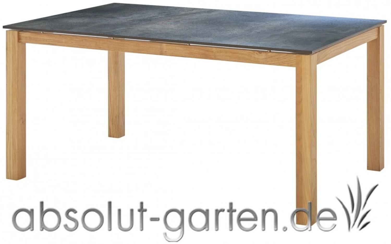 Tisch San Marino 158 cm (Anthrazit Titan Teak) Bild 1