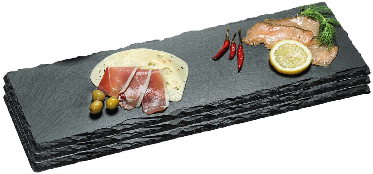 3 Stück Buffetplatte aus Schiefer - 56x18 cm Bild 1