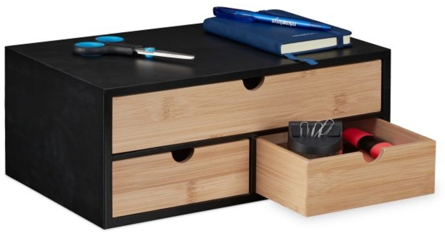 Schreibtisch Organizer mit 3 Schubladen Bild 1