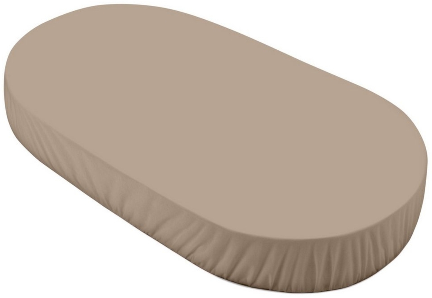 Waldin Spannbettlaken Spannbettlaken groß, für Waldin Babybett 7in1 OWAL, Taupe, Spannbetttuch Bild 1