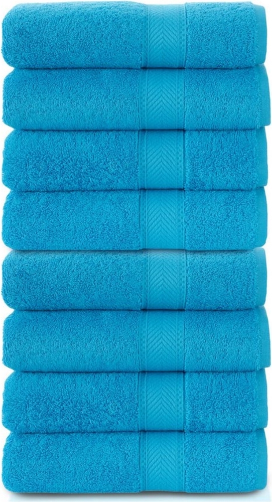 CLASS HOME COLLECTION Gästehandtücher Gästetuch Gästetücher Handtuch Frottee Baumwolle 500g/m² Uni 8 tlg Set, Frottee (8er, 8-St), mit Bordüre Bild 1