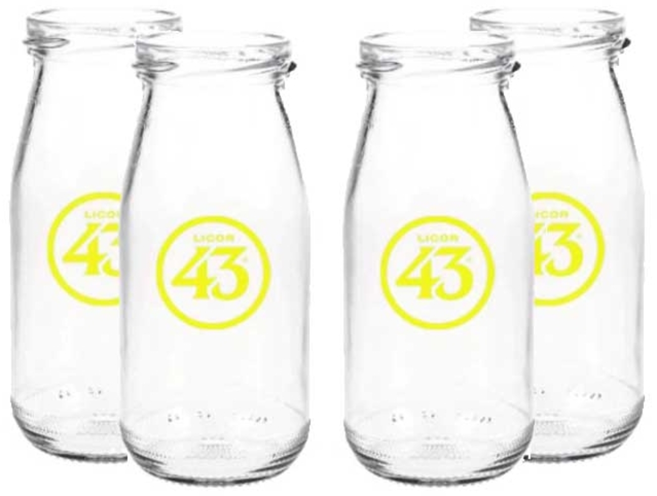 Licor 43 Milchflasche - 4er Set Milchglas Cocktailglas Likör Liquor 43er Bild 1