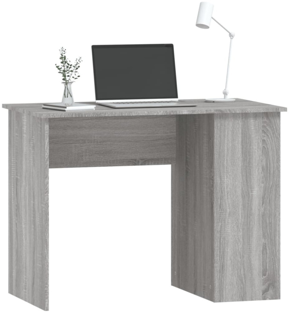 vidaXL Schreibtisch Grau Sonoma 100x55x75 cm Holzwerkstoff 823030 Bild 1