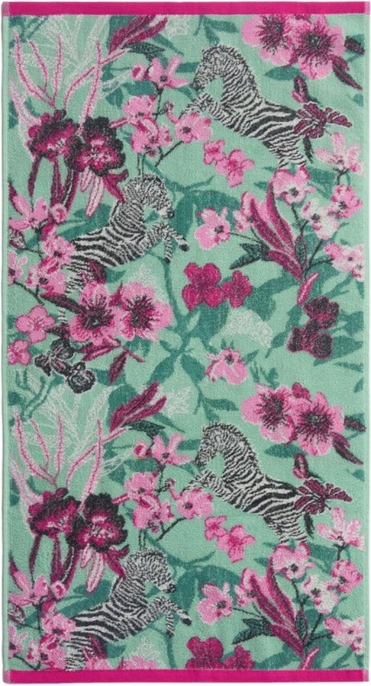 Next Handtuch Handtuch aus 100 % Baumwolle, Zebra und Blumen, (1-St) Bild 1