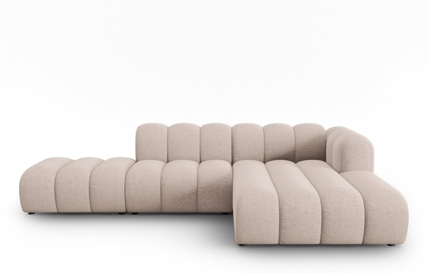 Micadoni Modulares Ecksofa offen Lupine 5-Sitzer Rechts Chenille Beige Bild 1