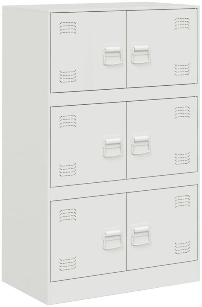 vidaXL Sideboard Weiß 67x39x107 cm Stahl 841660 Bild 1