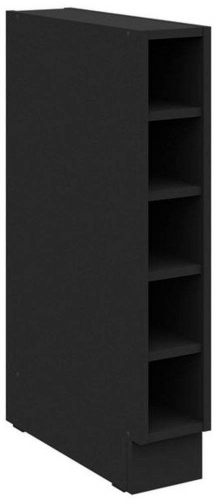 Küchen Unterschrank Regal 15 cm Schwarz Küchenzeile Küche SIENA / MONZA / ARONA Bild 1