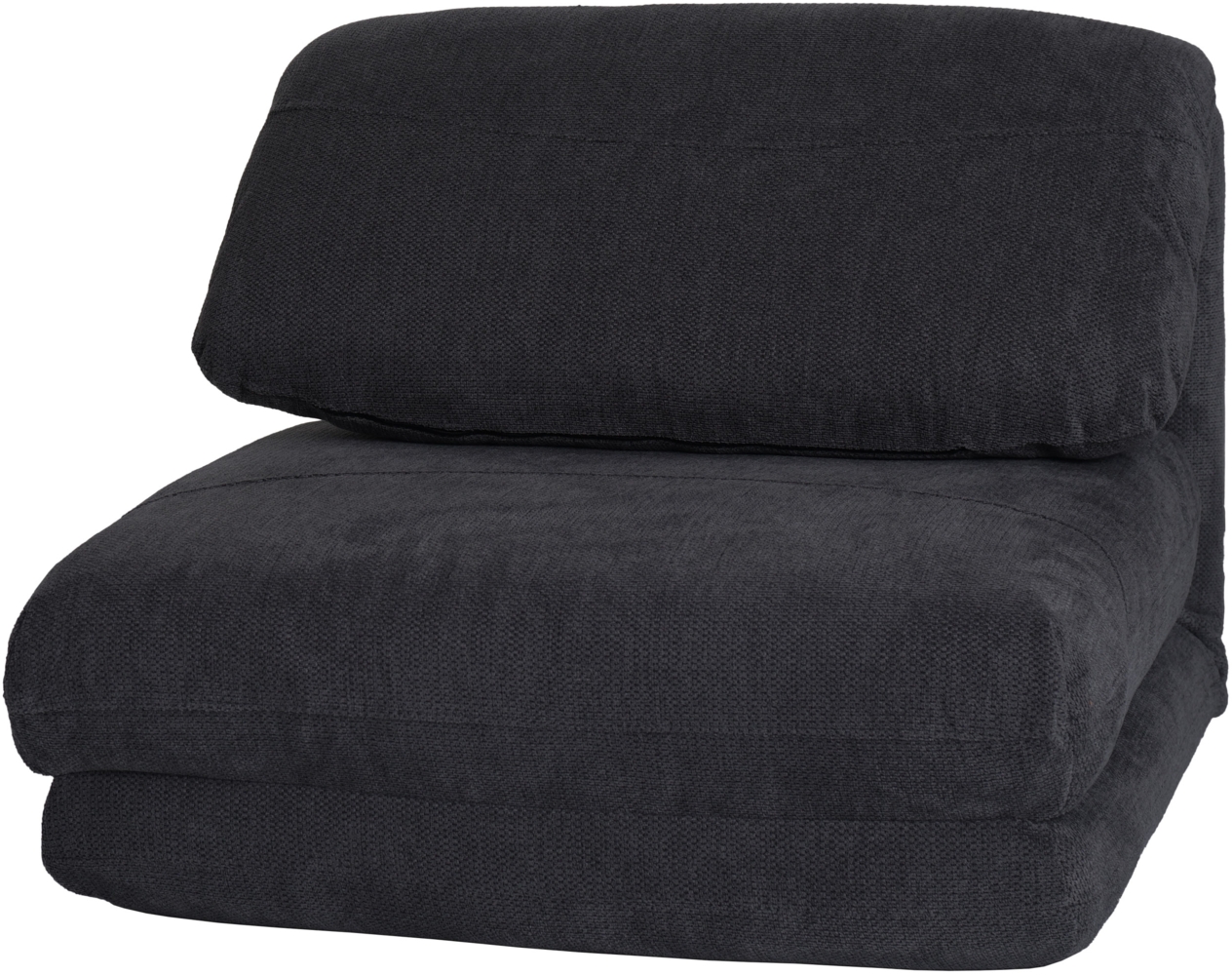 Schlafsessel HWC-E68, Schlafsofa Funktionssessel Klappsessel Relaxsessel, Stoff/Textil ~ dunkelgrau Bild 1